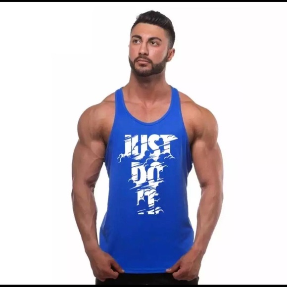 N/A Other - 🆕Men’s Blue/White tank top stringer gym shirt